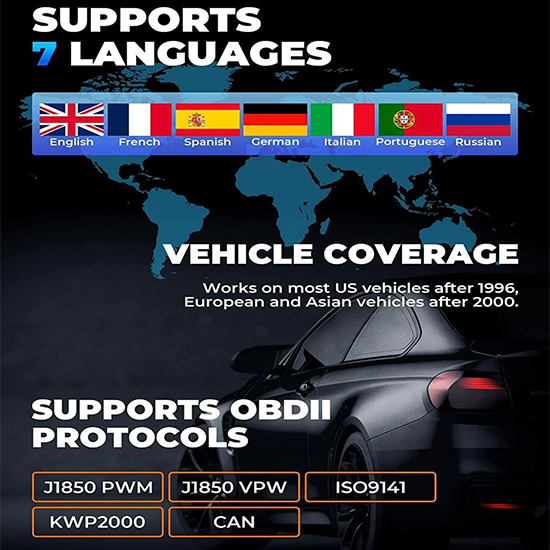 TOPDON AL400 OBD2 Scanner, Full OBDII Code Reader, Check Engine Light Scan Tool (Without box) My Store