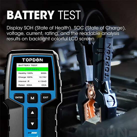 TOPDON BT200 12V/24V Battery Tester My Store