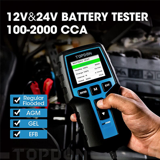 TOPDON BT200 12V/24V Battery Tester My Store