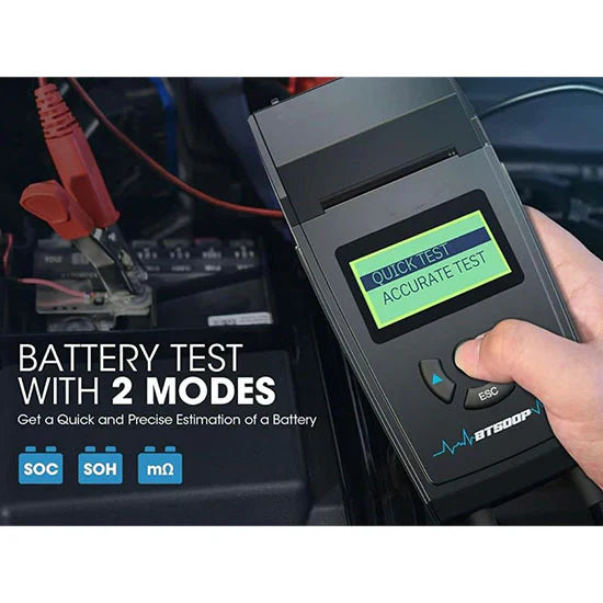 TOPDON BT500P Battery Tester With Built-In Printer For 12/24V Batteries (With BOX) My Store