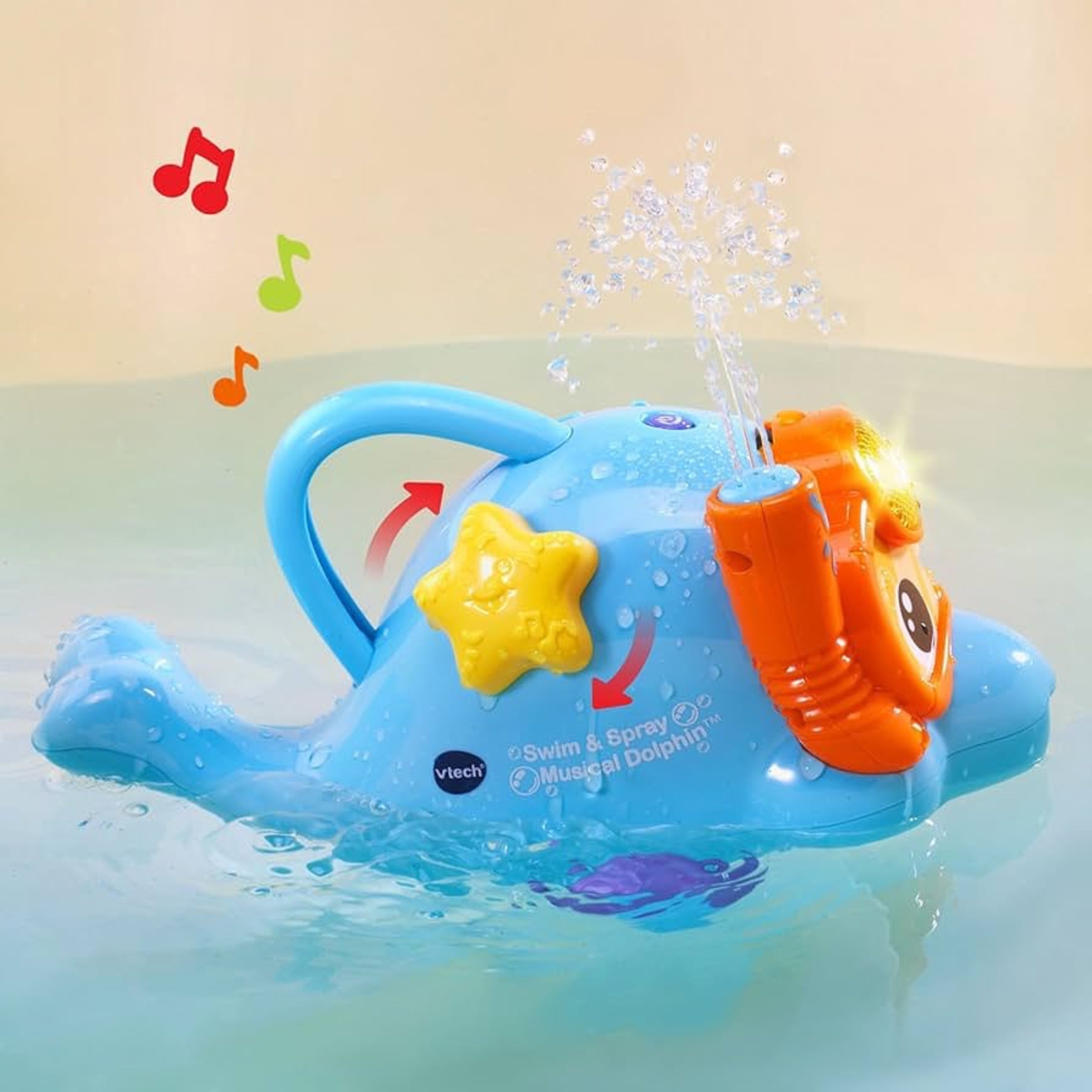 VTech Swim & Spray Musical Dolphin™ Interactive Learning Toy My Store