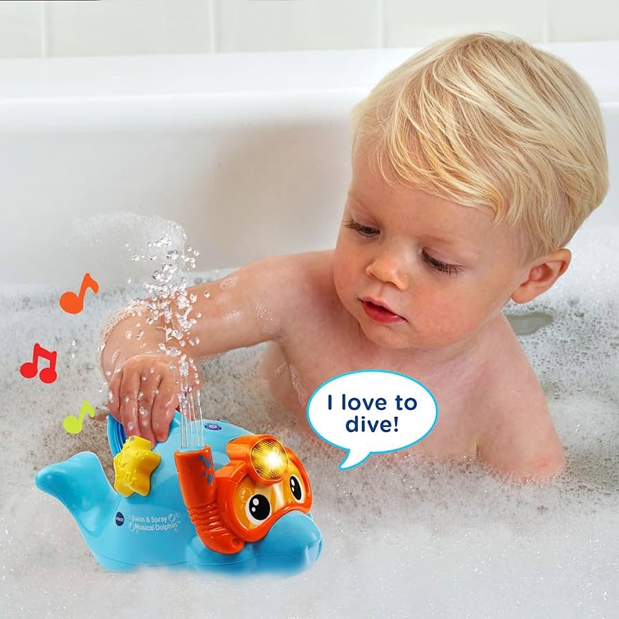 VTech Swim & Spray Musical Dolphin™ Interactive Learning Toy My Store
