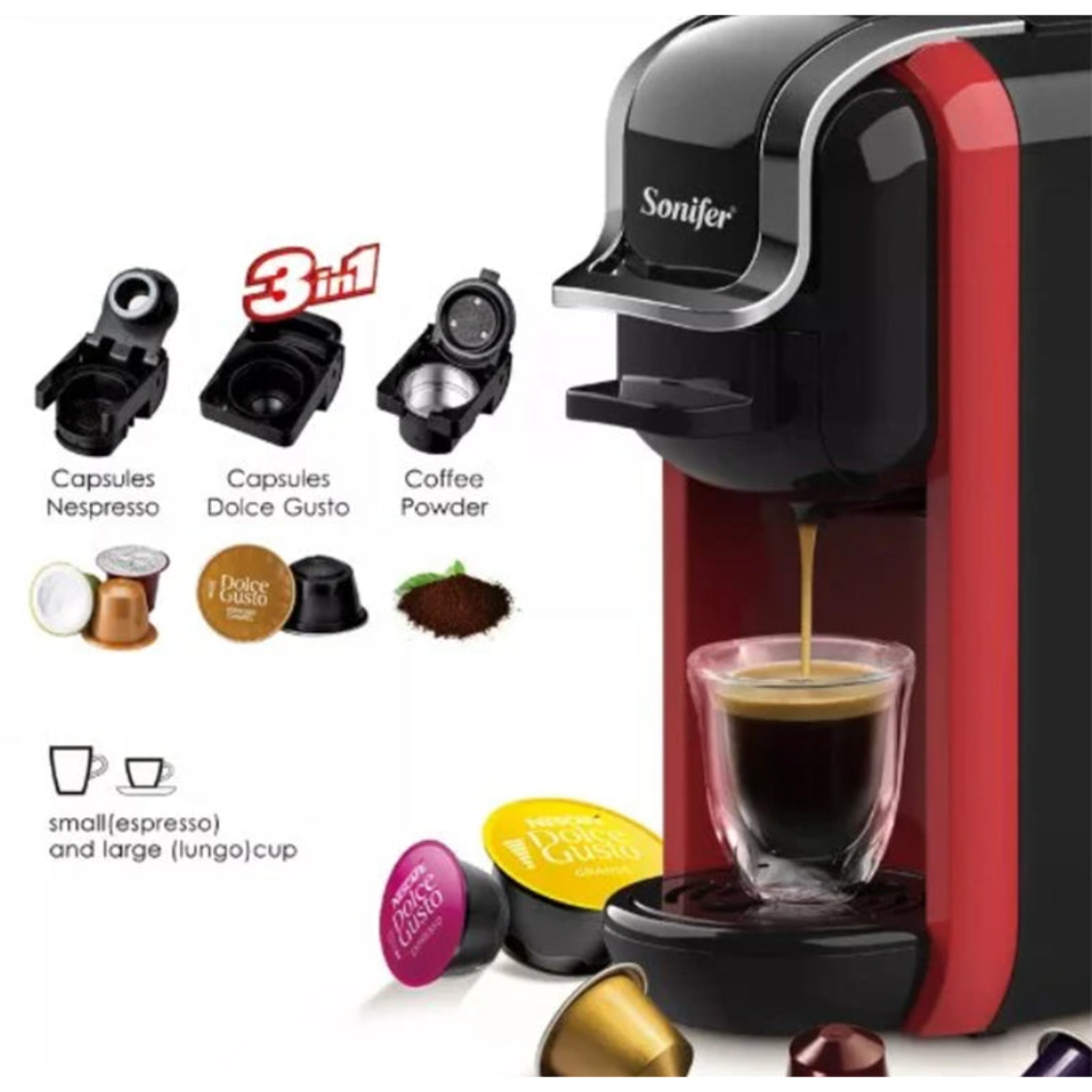 HiBREW 5 in 1 Multiple Capsule Coffee Machine 20Bar H2B My Store