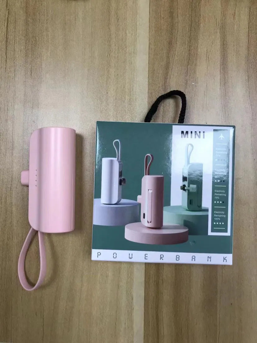 Mini Gift Powerbank 3000mah Cute Capsule Rechargeable Power Bank 5000mAh with Holder My Store