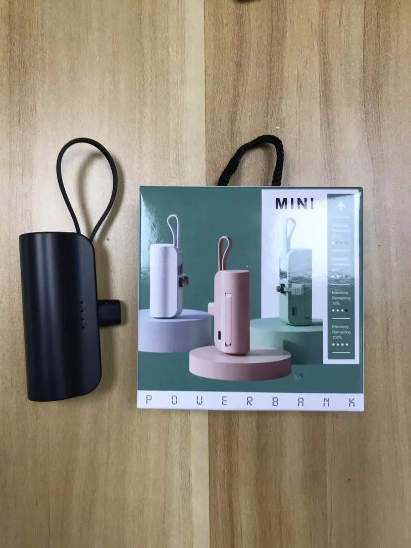 Mini Gift Powerbank 3000mah Cute Capsule Rechargeable Power Bank 5000mAh with Holder My Store