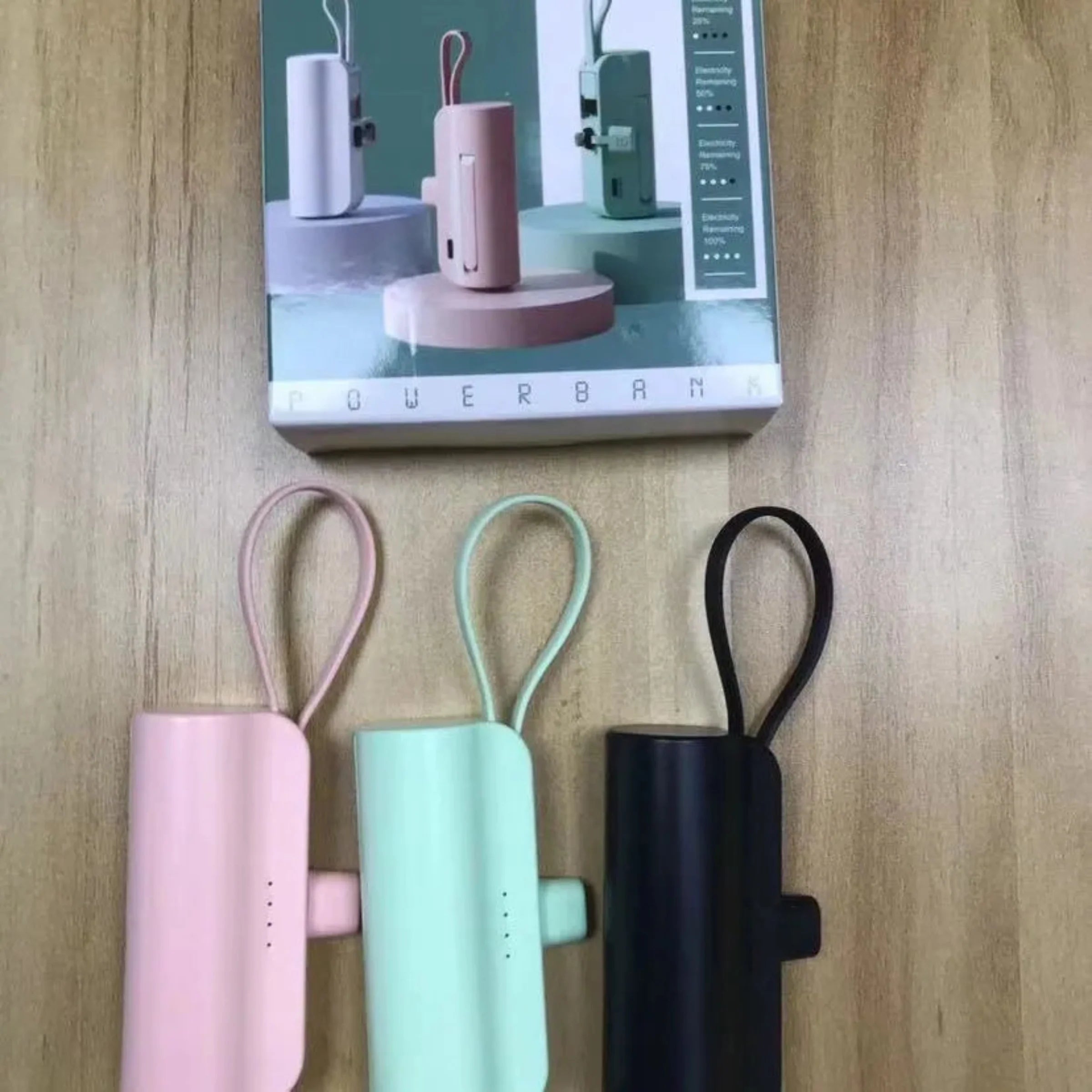 Mini Gift Powerbank 3000mah Cute Capsule Rechargeable Power Bank 5000mAh with Holder My Store