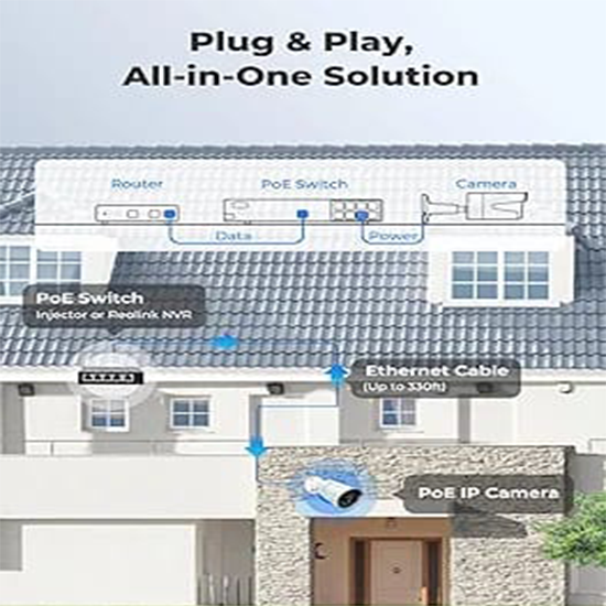 REOLINK PoE Outdoor Home Security Cameras, 5MP Surveillance IP Cameras, Smart Human/Vehicle Detection My Store