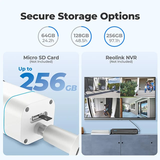 REOLINK 4K Security Camera 8MP Outdoor System Up to 256GB SD Card, RLC-810A My Store