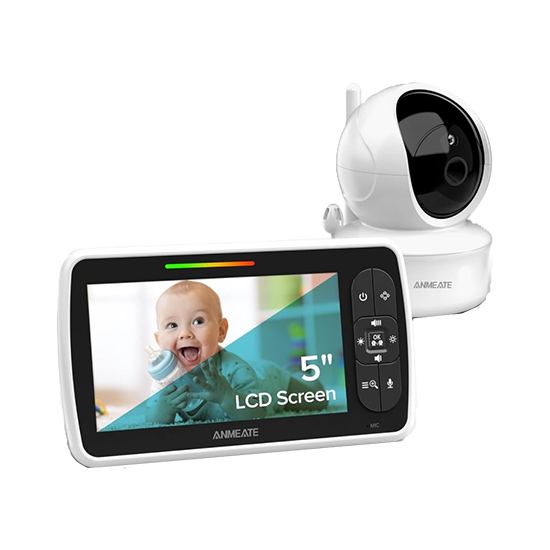 ANMEATE Baby Monitor SM-650 Large 5" Screen with 30Hrs Battery Life ( No Memory Card Support ) My Store