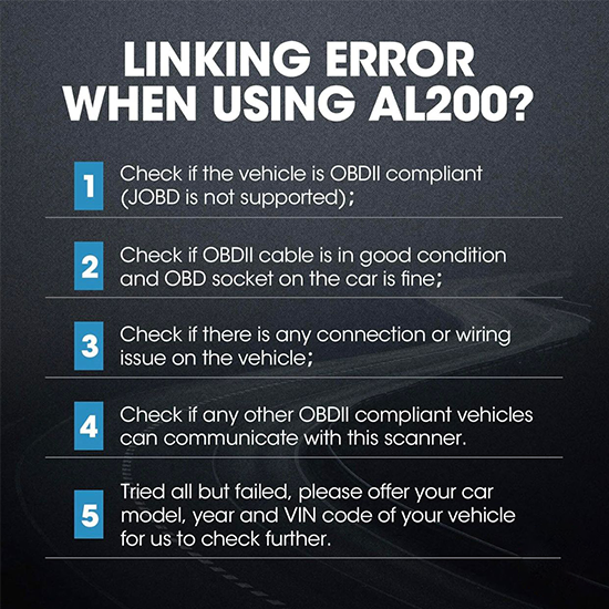 OBD2 Scanner TOPDON AL200 Car Code Reader, Auto Check Engine Light, Read & Erase Fault Codes My Store