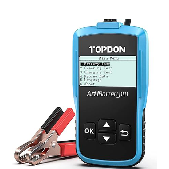 TOPDON AB101 Car Battery Tester 12V Car Battery Load Tester on Cranking Charging Systems My Store
