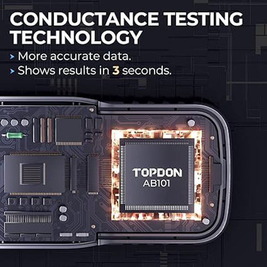 TOPDON AB101 Car Battery Tester 12V Car Battery Load Tester on Cranking Charging Systems My Store