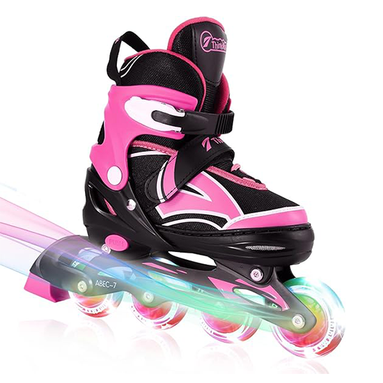 Adjustable Inline Skates for Kids with Full Light Up Wheels, Outdoor Roller Blades for Girls and Boys, Youth, Junior, Teens My Store