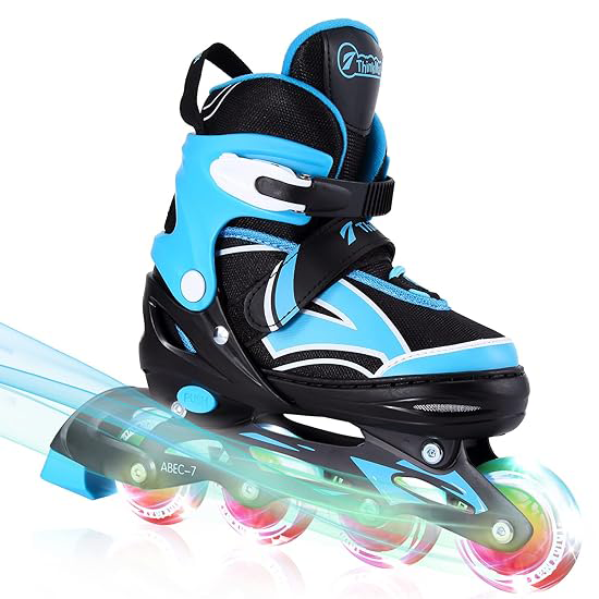 Adjustable Inline Skates for Kids with Full Light Up Wheels, Outdoor Roller Blades for Girls and Boys, Youth, Junior, Teens My Store