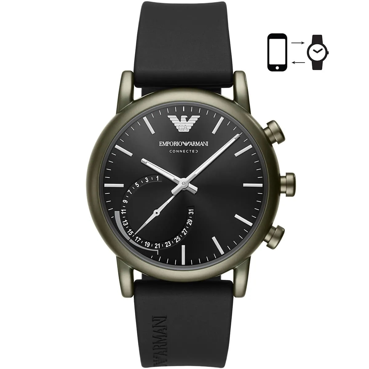 Emporio Armani ART3016 Analog Display Black Smart Watch Men's Watch My Store
