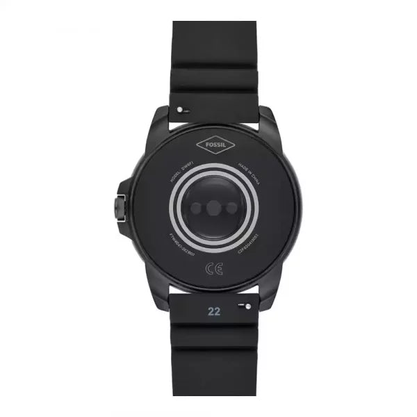 Fossil Gen 5E Stainless Steel HR Touchscreen For Men, Smartwatch with Speaker, Heart Rate, GPS, Music Storage and Smartphone Notifications, Leather Strap (Black) (Pre-Owned) My Store