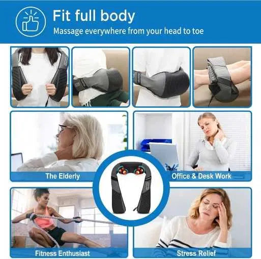 RENPHO Back Neck Massager with Heat, Shiatsu Shoulder Massager Kneading Massage My Store