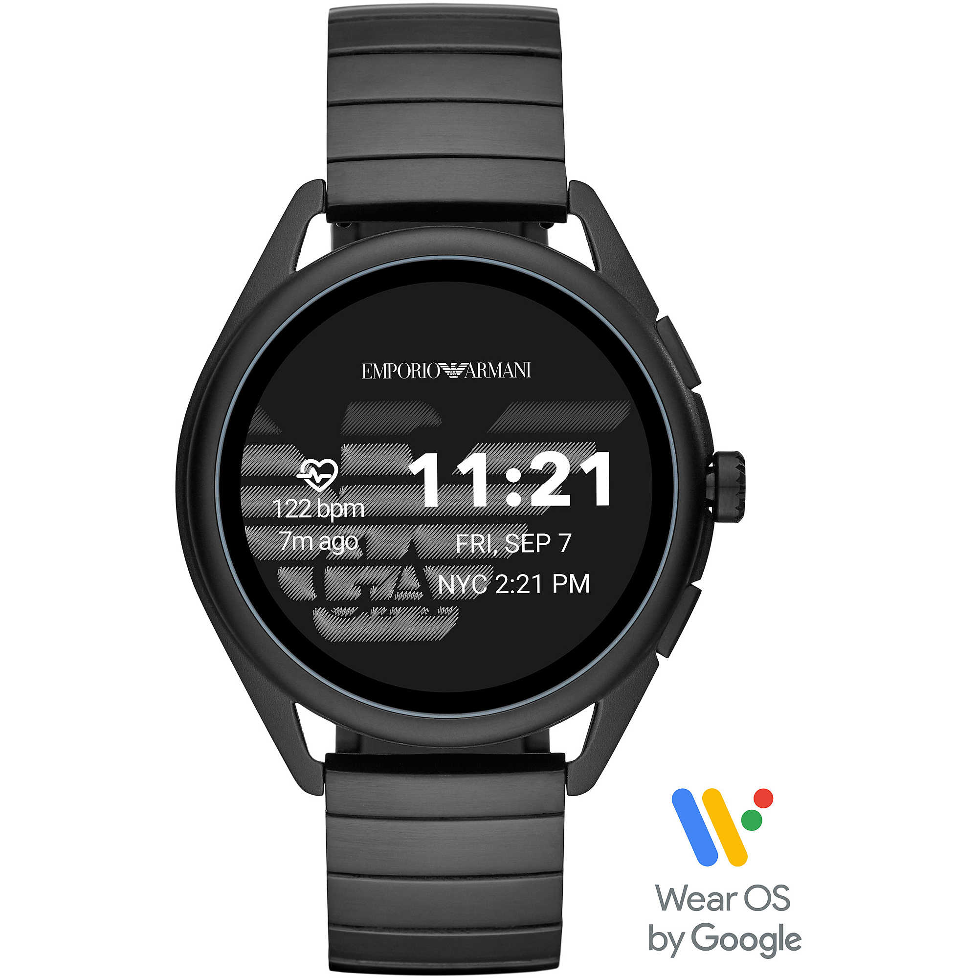 Mens Smartwatch EMPORIO ARMANI MATTEO GEN 5 ART5020 Steel Black Touchscreen My Store