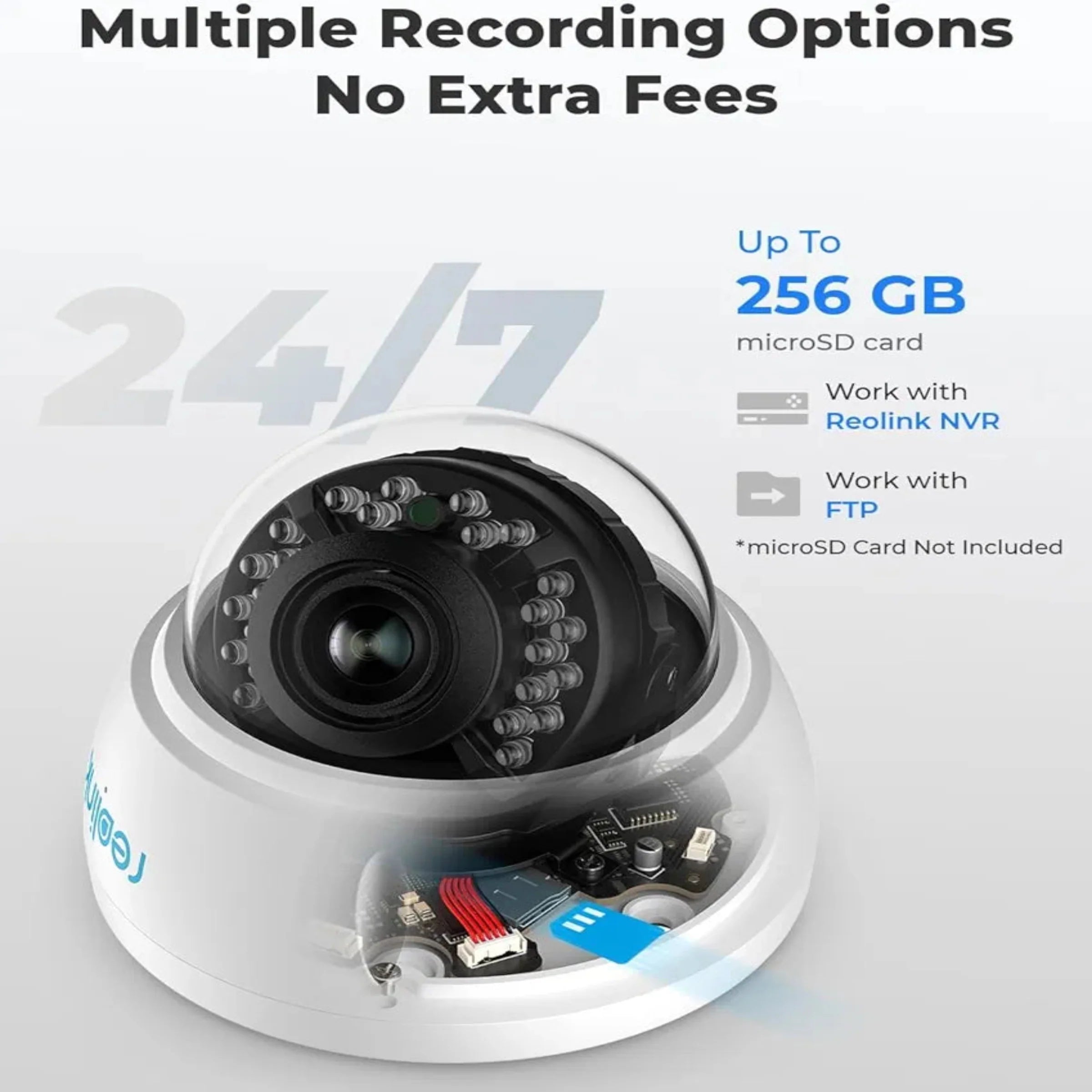 Reolink 4K PoE Security Camera Outdoor with Person/Vehicle Detection, IK10 Vandal Proof, 5X Optical Zoom, Time Lapse, Smart Motion Alert, Support microSD Card Slot for 24/7 Recording, RLC-842A
Without box My Store